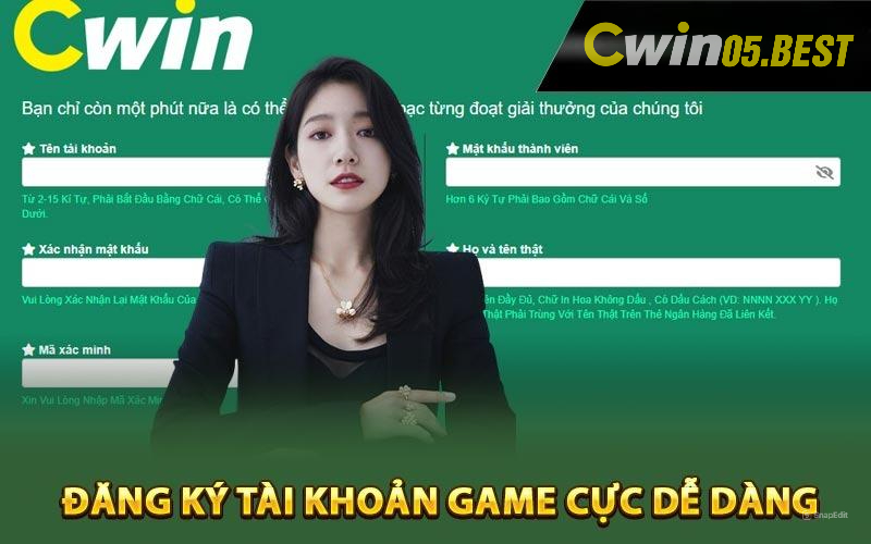 Hướng dẫn cách đăng ký tài khoản chính chủ tại nhà cái CWIN